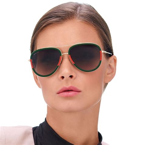 gucci crystal sunglasses green|gg0062s 003.